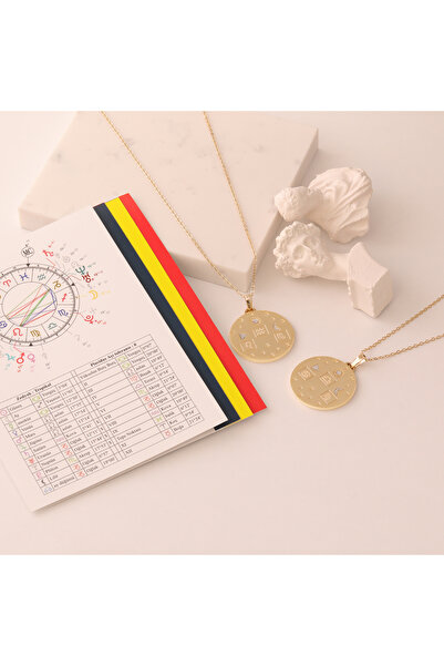 Horoscope Design Doğum Haritalı Burç Kolyesi