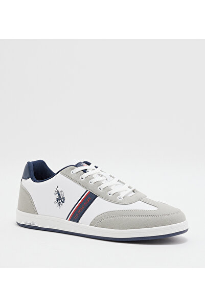U.S. Polo Assn. حذاء رياضي رجالي أبيض 3W KARES WT 3PRM