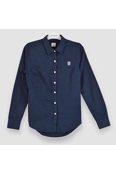 Giordano قميص أكسفورد نسائي بطبعة أسد