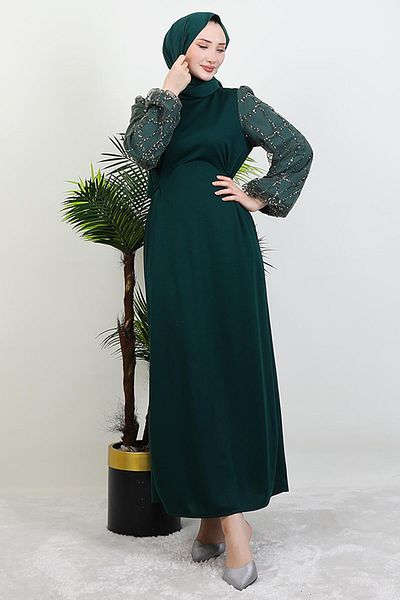 giz astore Crescent Krrep - Emerald Dress