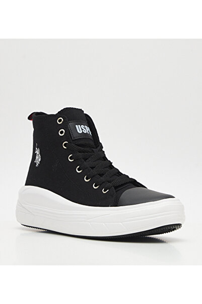 U.S. Polo Assn. Clementine Tex 3fx Black Women's High Sneaker