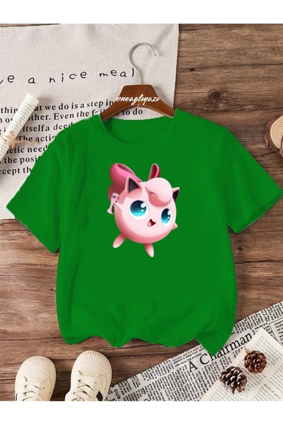 H&GHAMLEGİYİM تي شيرت Jiggly Puff مطبوع للأطفال مقاس كبير