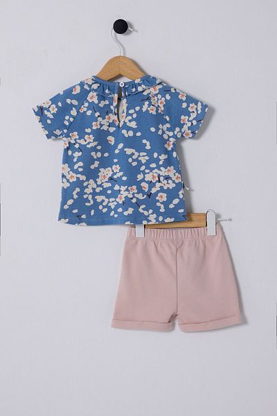 U.S. Polo Assn. Baby Girl Blue Baby Set