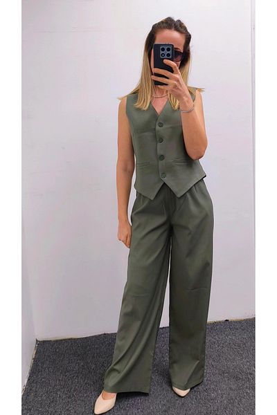 HSNGIYIM Bezayaği Vest Pants Set