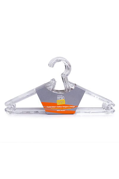 ebebek Hello Baby Hellobaby Crystal 6-Piece Transparent Clothes Hanger Unisex