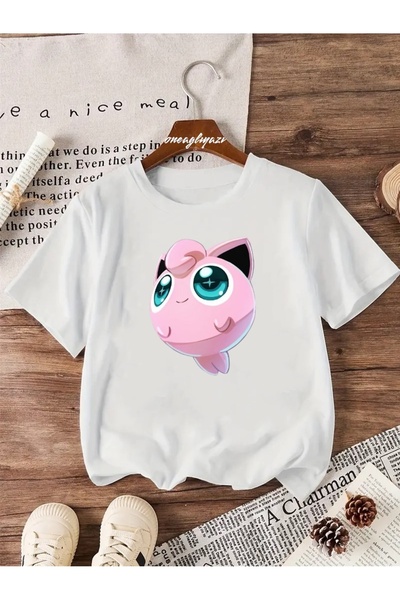 H&GHAMLEGİYİM تي شيرت Jiggly Puff مطبوع للأطفال مقاس كبير
