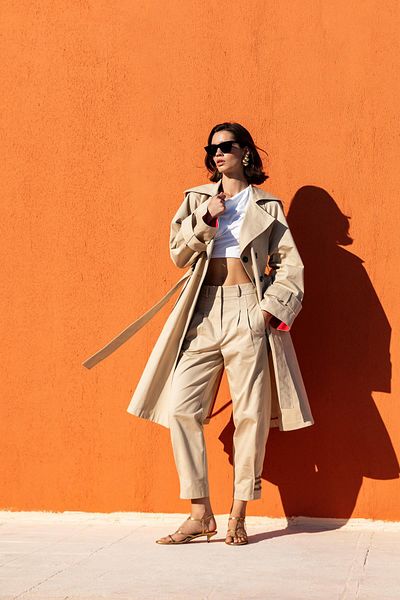 KAMEYA Trench Coat with Double Breasted Belt 25S60701