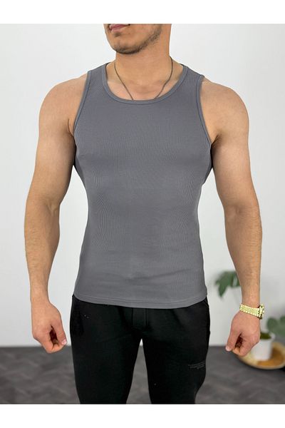 T&M Vertino Men's Ribbed Tank Top High Quality