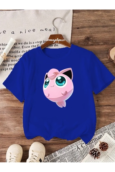 H&GHAMLEGİYİM تي شيرت Jiggly Puff مطبوع للأطفال مقاس كبير