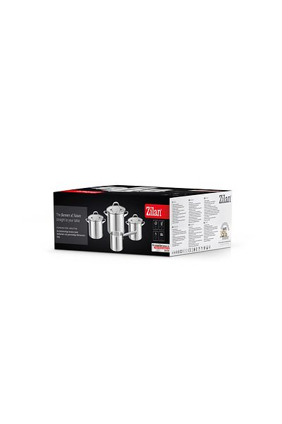 Zilan Zilan ZLN1344 7-piece stainless steel cookware set, gas, induction, electric, dishwasher compatible