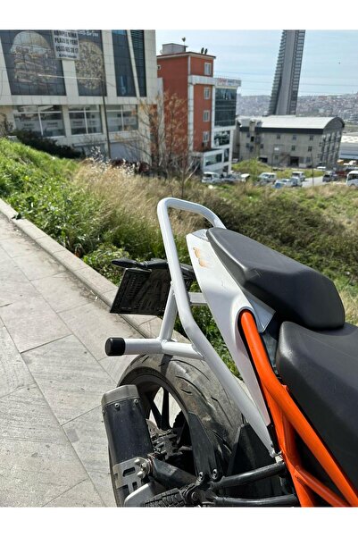 Hamza Motors KTM Duke 125&250&390 uyumlu Arka Koruma demiri (2017&2023) Beyaz