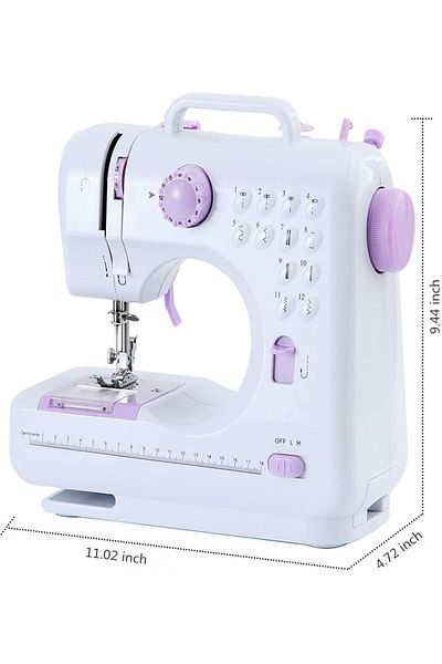 COOYA Electric Sewing Machine Kits,27.5x12.1x26cm Small size,Reverse Function,Reinforce of the Seam