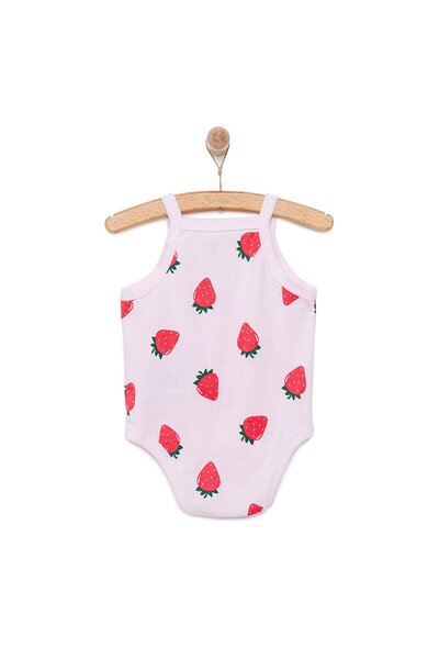 ebebek Hello Baby HelloBaby Çilek Desenli İp Askılı Body