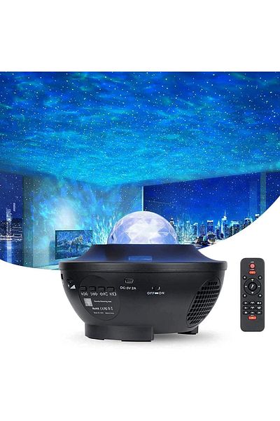 fulina Star Night Light,with Bluetooth Speaker Remote,Adjust Lights,Bedroom Space Decor Aurora Starry Sky