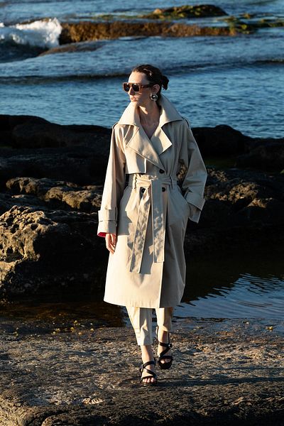 KAMEYA Trench Coat with Double Breasted Belt 25S60701