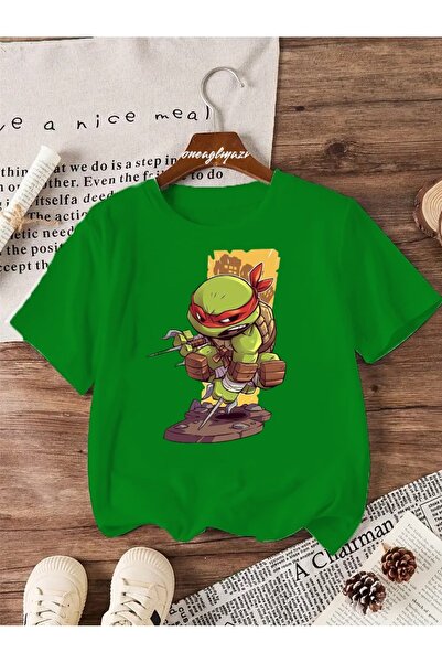 oneagılyazı Tricou supradimensionat pentru copii cu imprimeu Ninja Turtle