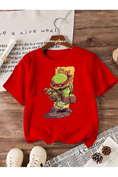 oneagılyazı Ninja kornjača Štampano Dete Oversize kroj T-shirt