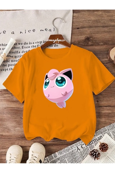 H&GHAMLEGİYİM تي شيرت Jiggly Puff مطبوع للأطفال مقاس كبير