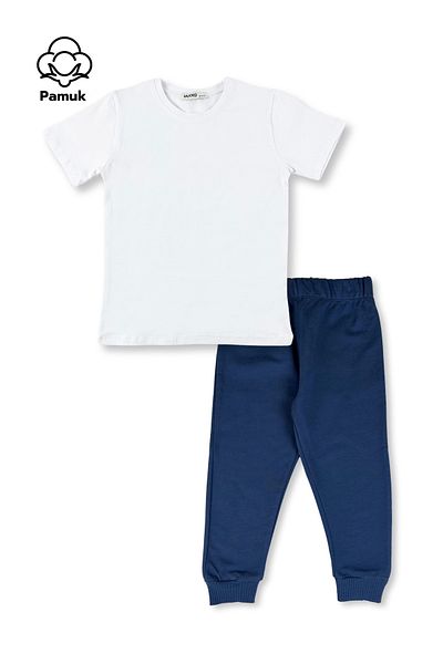 MK Mukko Kids Girl Boy Basic Seasonal and Summer Bottom Top Set T-Shirt Tracksuit