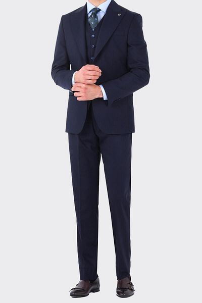 Kadir Büyükkaya Men's Viscose Fabric Vest Suit-Kaw1000S