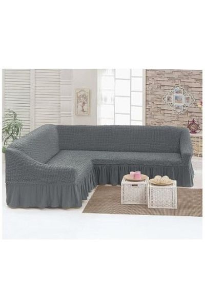 smart home 6 Seater L Shape Stretch Fabric Sofa Cover with Attractive Bubble Pattern Exquisite Details, Elastic