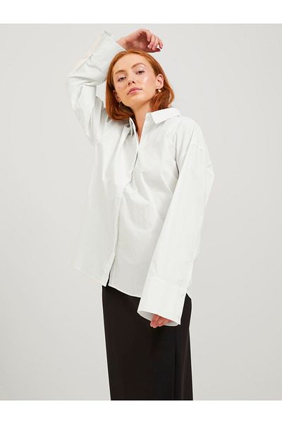 JJXX Cămașă albă, 100% bumbac, pentru femei, cu croiala relaxată 12246585