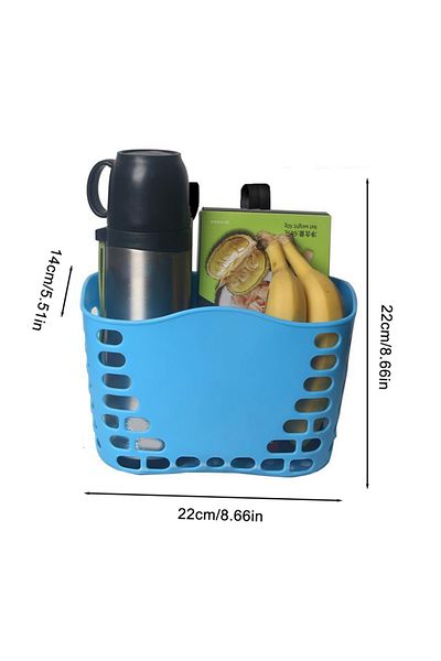 Choice BL Children Bicycle Front Storage Basket Kids Bike Handlebar Rack Bag Cycling Storage Pannier Hooks