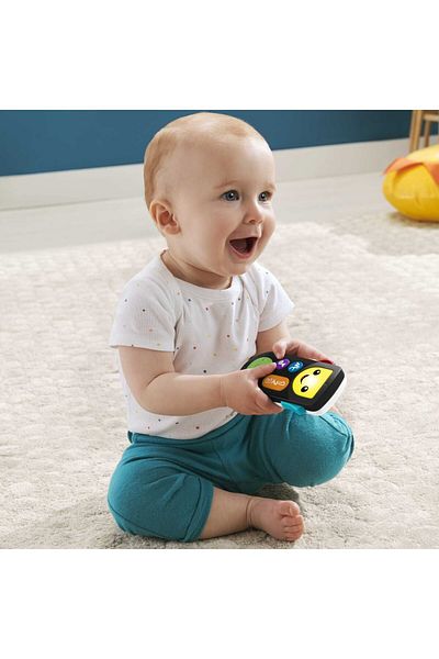 FISHER PRICE Fisher-Price Laugh & Learn Stream Remote - UK English Edition, electronic pretend toy