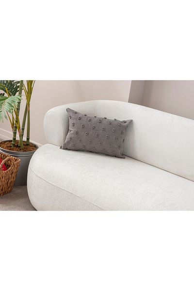 EVOTTO HOME COLLECTİON Husă de pernă decorativă din țesătură de in cu buline 35X50