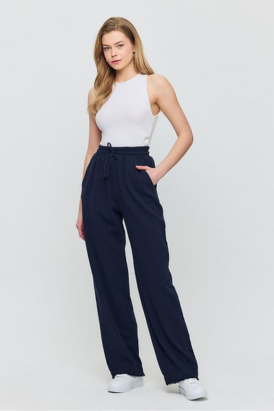 Rays 7022 Gronigen Laced Elastic Waist Trousers Navy