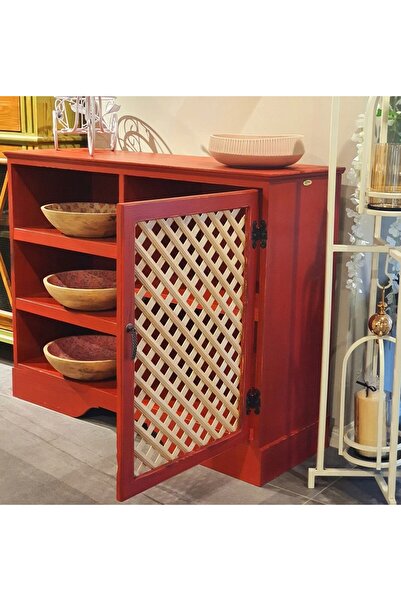 Le Atölye Bois Çok Amaçlı Dolap Kırmızı