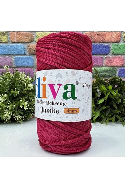 Diva İplik 250 Gr Pp Macrame Jumbo Red 4 mm 105U1845