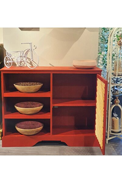 Le Atölye Bois Çok Amaçlı Dolap Kırmızı
