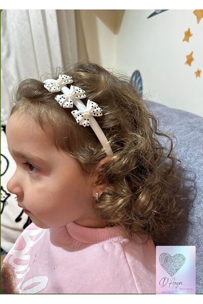 Darya DD109 طفلة بيضاء على شكل فيونكة