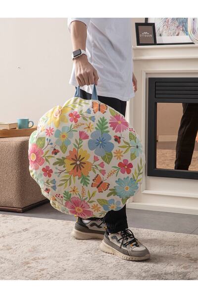 Ottoson Dekoratif Çok Amaçlı Iç Dolgulu Yer Minderi