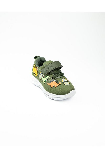 Vicco 346. B25Y. 171 Dino Khaki Baby Boy Lighted Sports Shoes