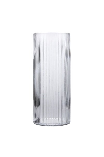 Arti Casa Vază decorativă, din sticlă, Arti Casa, 34 x 14 cm, transparentă