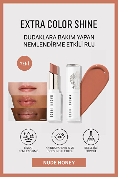 BOBBI BROWN Extra Color Shine Nemlendirici Balm Etkili Ruj - Nude Honey