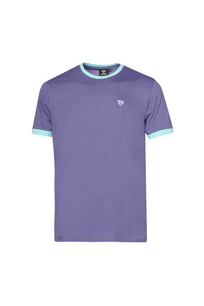 hummel Ανδρικό μπλουζάκι Vosen μωβ με στρογγυλή λαιμόκοψη