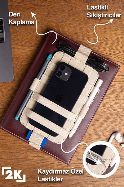 2K The Hammal by 2K Phone, Pen and Accessories Carrier Agenda and Notebook Organizer, με αντιολισθητικό ελαστικό, V