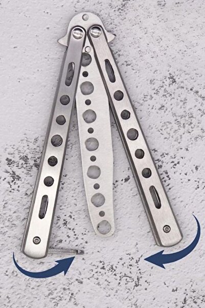 Buffer Επαγγελματικό κουρευτικό μαλλιών από γκρι ανοξείδωτο ατσάλι με πεταλούδα