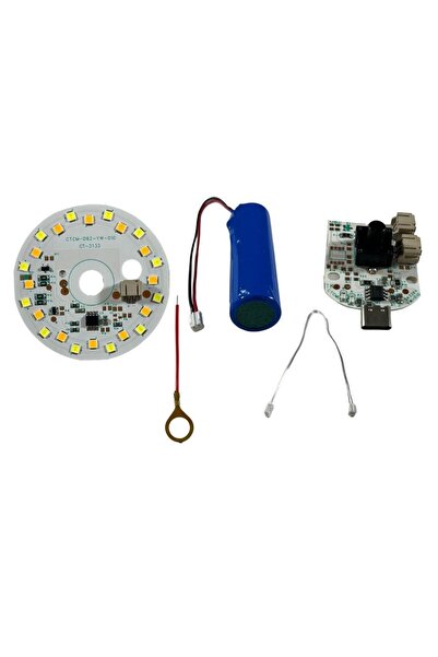 DORA LED 3 Volt 3 RENK Type-C Soketli Dokunmatik masa lambası  Led Modül + pil