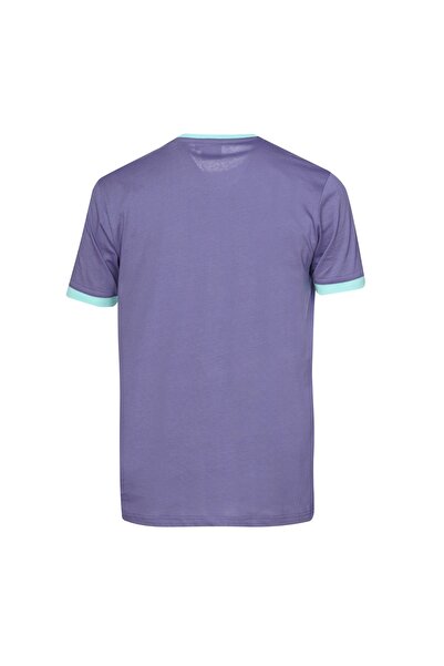 hummel Ανδρικό μπλουζάκι Vosen μωβ με στρογγυλή λαιμόκοψη