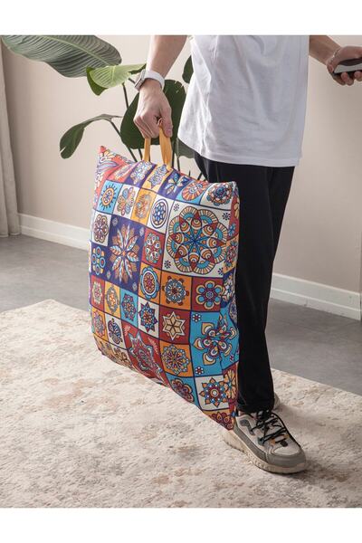 Ottoson Dekoratif Çok Amaçlı Kare Yer Salıncak Balkon Minderi