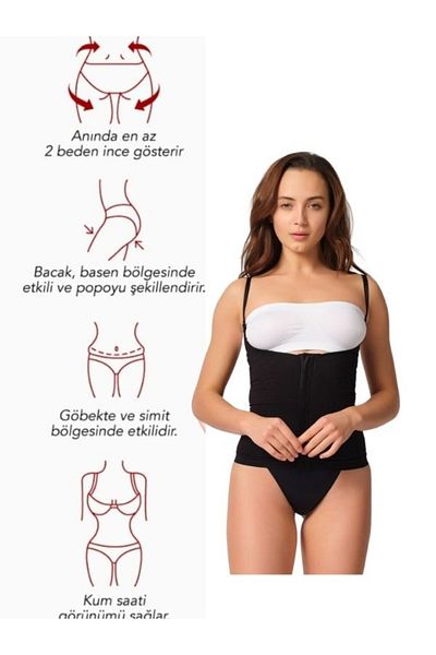 Momslab King Size Black Shaping Corset - Steel Underwire, 3 Stages, Painful Waist Latex