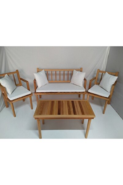 mms mobilya Mms Ahşap Saray Ahşap Balkon Ve Bahçe Mobilyası Takımı