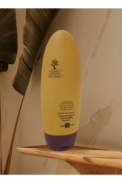 real beauty Moroccan Argan Oil Shampoo for Hair Care with Argan Oil Extract 450ml