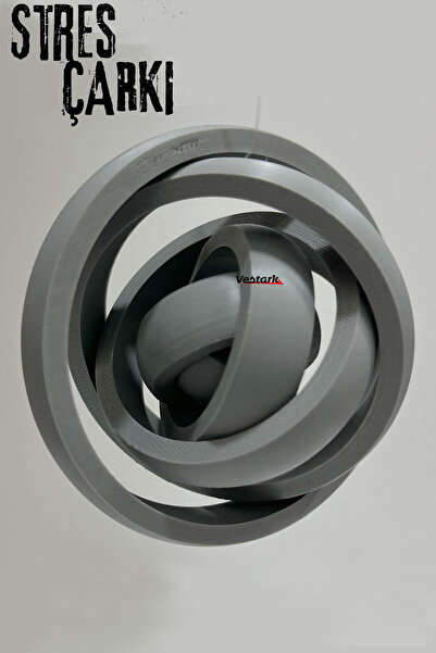 Vestark Figür 3D Oval Stres Çarkı Gri - 7 KATMANLI