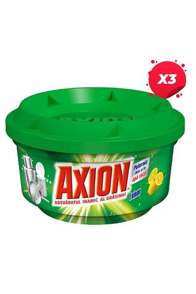 AXION X3 - AXION DETERGENT DISHWASHING PASTE 225G LEMON