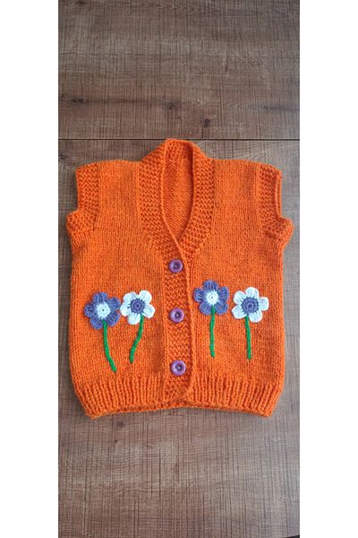 EL ÖRGÜSÜ CİCİ BEBE Hand Knitted Children's Vest
